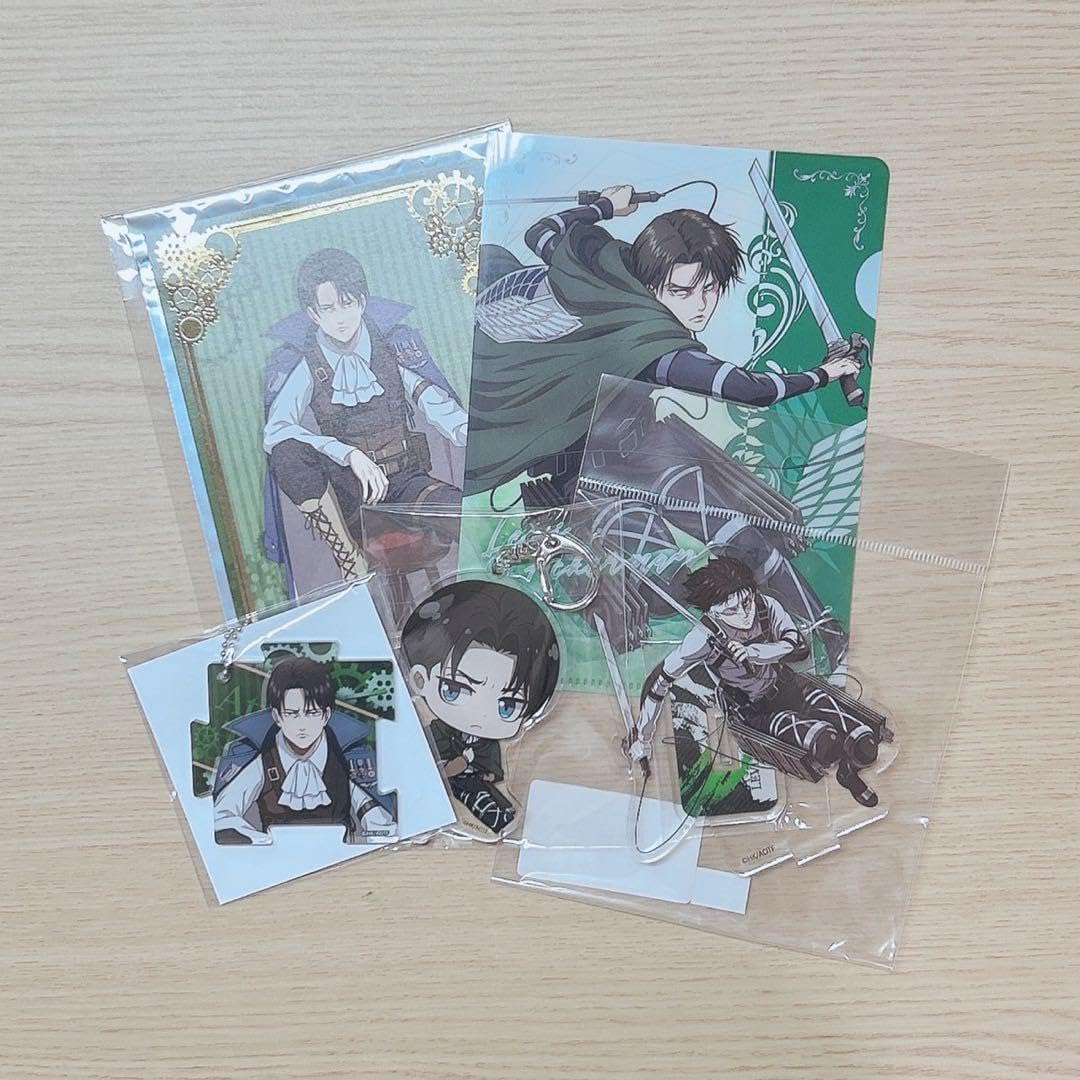 進撃の巨人 エレン・イェーガー リヴァイ兵長 グッズまとめ売り リヴァイ 5点セット まとめ売り 進撃の巨人 エレン・リヴァイら